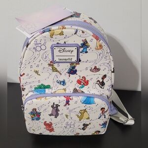 Loungefly Disney 100 Years of Music and Wonder Mini Backpack